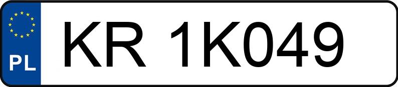 Numer rejestracyjny KR 1K049 posiada MAZDA 3 - KR1K049