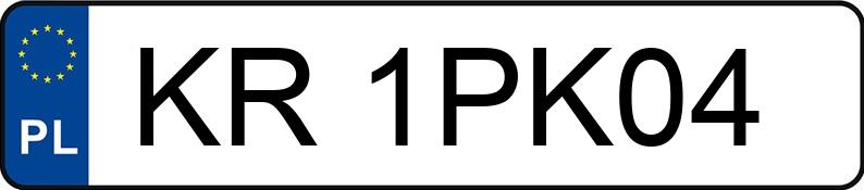 Numer rejestracyjny KR 1PK04 posiada FIAT FIORINO - KR1PK04