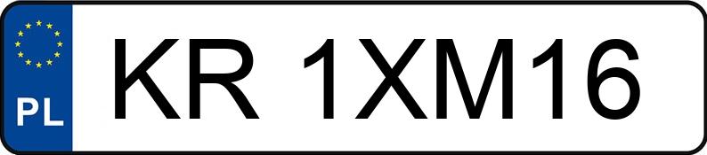 Numer rejestracyjny KR 1XM16 posiada AUDI A5 SPORTBACK - KR1XM16 Numer rejestracyjny KR 1XM16 posiada AUDI A5 SPORTBACK - KR1XM16