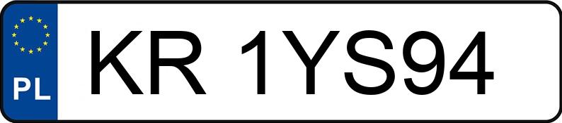 Numer rejestracyjny KR 1YS94 posiada BMW 520 - KR1YS94 Numer rejestracyjny KR 1YS94 posiada BMW 520 - KR1YS94