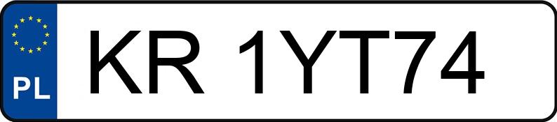 Numer rejestracyjny KR 1YT74 posiada BMW M 5 5.0 MR`04 E4 E60 Aut. - KR1YT74