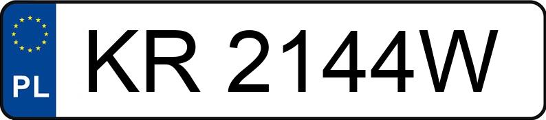 Numer rejestracyjny KR 2144W posiada HYUNDAI TUCSON - KR2144W