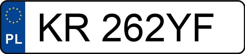 Numer rejestracyjny KR 262YF posiada TOYOTA COROLLA 1.4 KAT - KR262YF