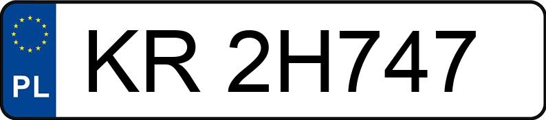 Numer rejestracyjny KR 2H747 posiada OPEL INSIGNIA LIMOUSINE HB - KR2H747