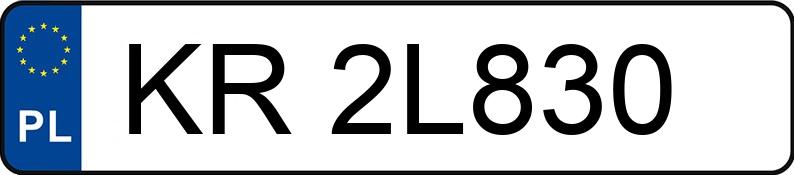 Numer rejestracyjny KR 2L830 posiada CITROEN BERLINGO - KR2L830 Numer rejestracyjny KR 2L830 posiada CITROEN BERLINGO - KR2L830