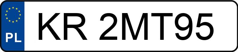 Numer rejestracyjny KR 2MT95 posiada HONDA ACCORD - KR2MT95