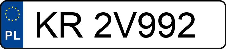 Numer rejestracyjny KR 2V992 posiada PEUGEOT 307 - KR2V992