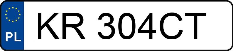 Numer rejestracyjny KR 304CT posiada HONDA CIVIC 1.5 KAT - KR304CT