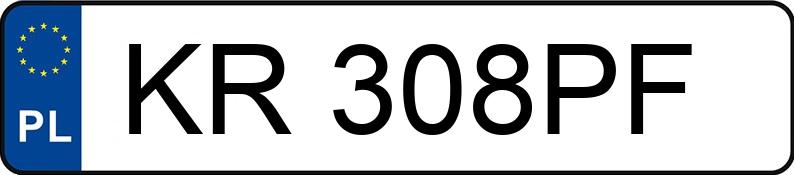 Numer rejestracyjny KR 308PF posiada RENAULT MEGANE - KR308PF