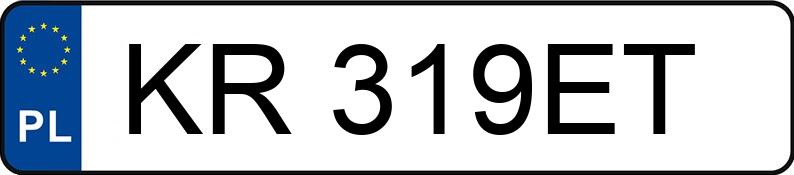 Numer rejestracyjny KR 319ET posiada VOLKSWAGEN POLO - KR319ET Numer rejestracyjny KR 319ET posiada VOLKSWAGEN POLO - KR319ET