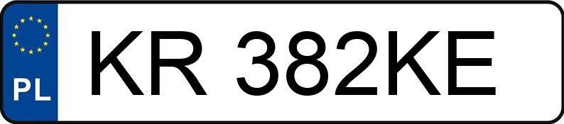 Numer rejestracyjny KR 382KE posiada RENAULT CLIO - KR382KE