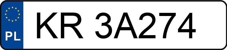 Numer rejestracyjny KR 3A274 posiada SAAB 9-3 Sport Kombi 2.0 MR`08 E4 t Linear - KR3A274