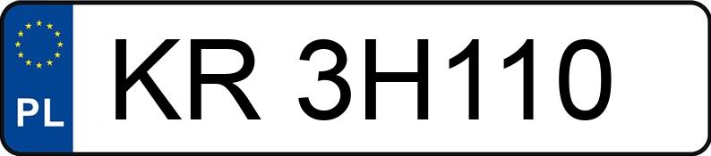 Numer rejestracyjny KR 3H110 posiada JAGUAR XJ - KR3H110 Numer rejestracyjny KR 3H110 posiada JAGUAR XJ - KR3H110