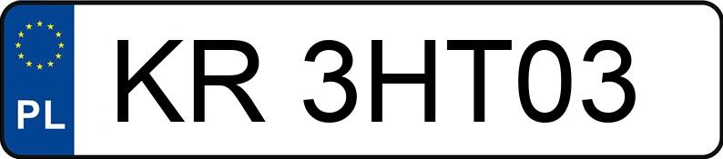 Numer rejestracyjny KR 3HT03 posiada VOLVO V40 CROSS COUNTRY - KR3HT03