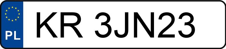 Numer rejestracyjny KR 3JN23 posiada AUDI A1 - KR3JN23