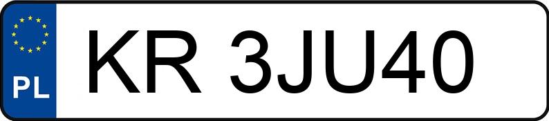 Numer rejestracyjny KR 3JU40 posiada VOLKSWAGEN GOLF - KR3JU40 Numer rejestracyjny KR 3JU40 posiada VOLKSWAGEN GOLF - KR3JU40