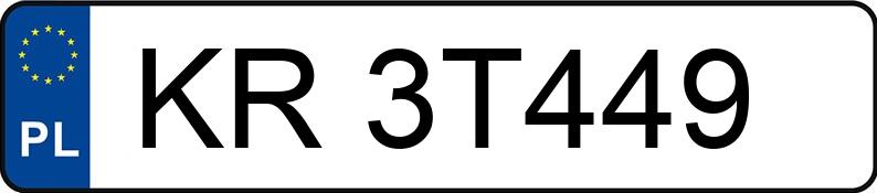 Numer rejestracyjny KR 3T449 posiada CHEVROLET GEO METRO - KR3T449