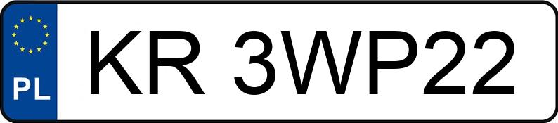 Numer rejestracyjny KR 3WP22 posiada FIAT DUCATO - KR3WP22