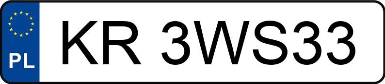 Numer rejestracyjny KR 3WS33 posiada BMW M5 COMPETITION - KR3WS33