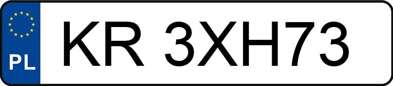 Numer rejestracyjny KR 3XH73 posiada BMW 318I - KR3XH73