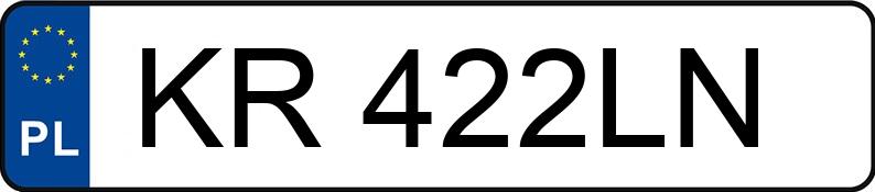 Numer rejestracyjny KR 422LN posiada VOLKSWAGEN Golf IV 1.4 MR`97 Q - KR422LN