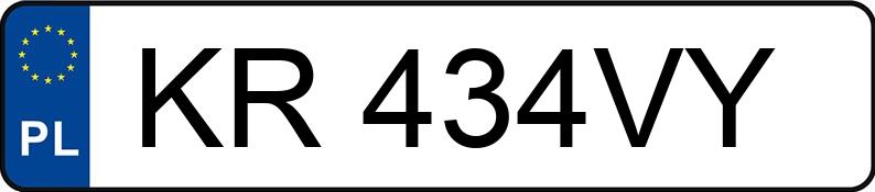 Numer rejestracyjny KR 434VY posiada FIAT STILO - KR434VY