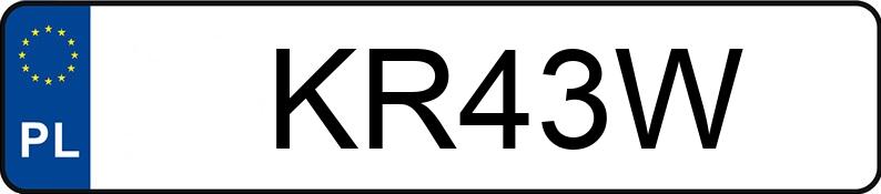 Numer rejestracyjny KR 43W posiada VOLVO 740 2.4 TD GL - KR43W