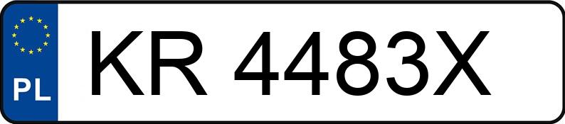 Numer rejestracyjny KR 4483X posiada FORD FOCUS - KR4483X