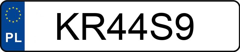 Numer rejestracyjny KR 44S9 posiada YAMAHA Sport.-turyst. od 600 ccm FJR 1300 ABS - KR44S9