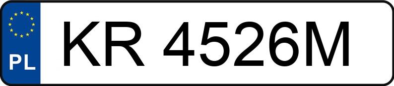 Numer rejestracyjny KR 4526M posiada OPEL ASTRA 1.4 KAT - KR4526M Numer rejestracyjny KR 4526M posiada OPEL ASTRA 1.4 KAT - KR4526M