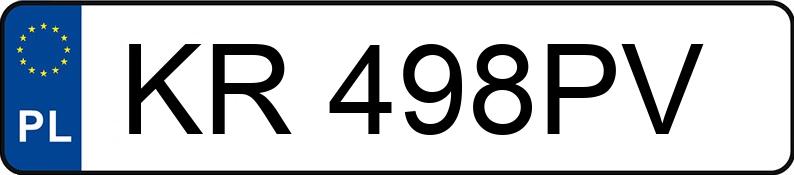 Numer rejestracyjny KR 498PV posiada RENAULT CLIO - KR498PV