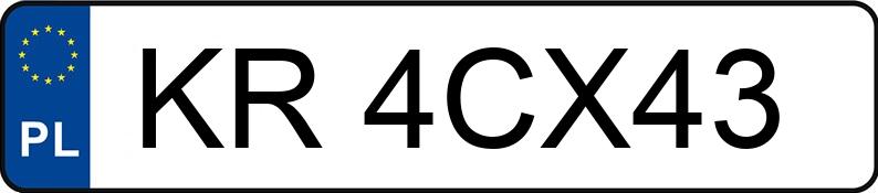 Numer rejestracyjny KR 4CX43 posiada BMW X5 Diesel MR`14 E6 F15 xDrive30d Step - KR4CX43