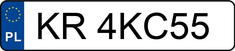 Numer rejestracyjny KR 4KC55 posiada SEAT LEON - KR4KC55