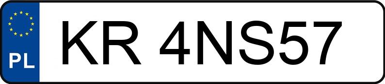 Numer rejestracyjny KR 4NS57 posiada BMW 320 - KR4NS57
