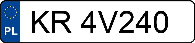 Numer rejestracyjny KR 4V240 posiada OPEL MERIVA - KR4V240