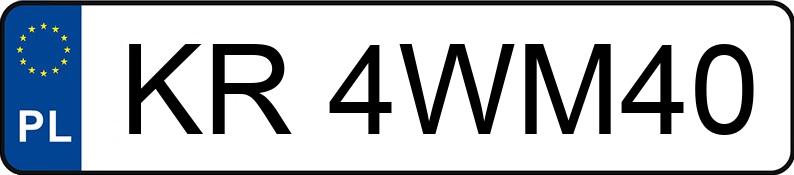 Numer rejestracyjny KR 4WM40 posiada AUDI A6 3.0 QUATTRO - KR4WM40