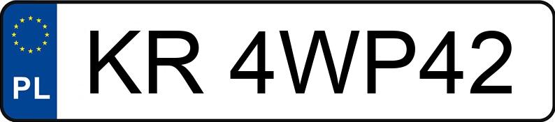 Numer rejestracyjny KR 4WP42 posiada SKODA KODIAQ - KR4WP42