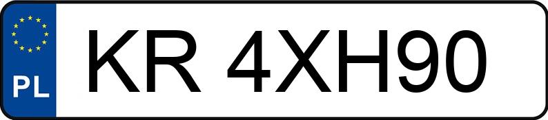 Numer rejestracyjny KR 4XH90 posiada KIA XCEED - KR4XH90