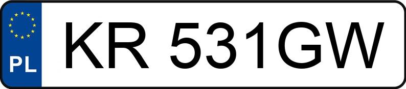 Numer rejestracyjny KR 531GW posiada TOYOTA YARIS 1.4 D4D - KR531GW