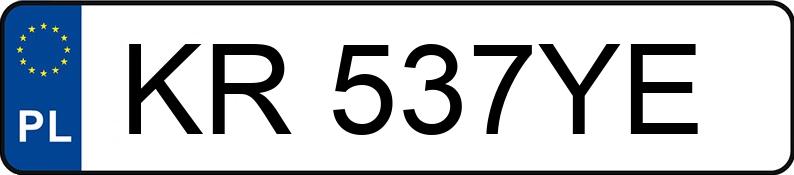 Numer rejestracyjny KR 537YE posiada VOLKSWAGEN PASSAT - KR537YE