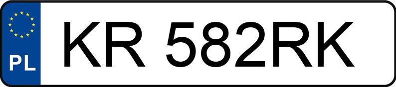 Numer rejestracyjny KR 582RK posiada OPEL ZAFIRA 1.8 KAT - KR582RK