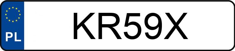 Numer rejestracyjny KR 59X posiada GAZ M-20 POBIEDA - KR59X