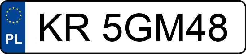 Numer rejestracyjny KR 5GM48 posiada SKODA FABIA - KR5GM48 Numer rejestracyjny KR 5GM48 posiada SKODA FABIA - KR5GM48
