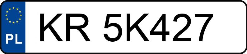 Numer rejestracyjny KR 5K427 posiada RENAULT MEGANE - KR5K427 Numer rejestracyjny KR 5K427 posiada RENAULT MEGANE - KR5K427