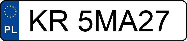 Numer rejestracyjny KR 5MA27 posiada KIA Ceed GT MR`18 E6 Ceed GT MR`18 E6 - KR5MA27