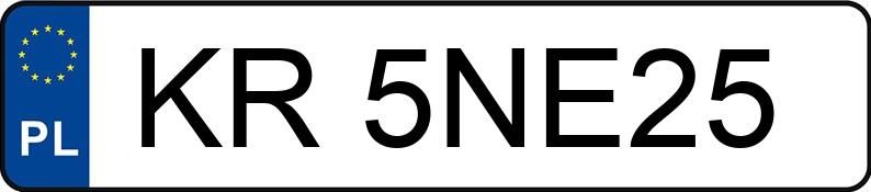 Numer rejestracyjny KR 5NE25 posiada AUDI TT COUPE - KR5NE25