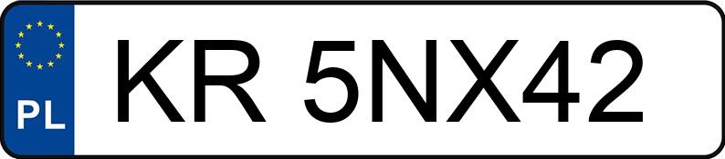Numer rejestracyjny KR 5NX42 posiada INFINITI Q70 - KR5NX42