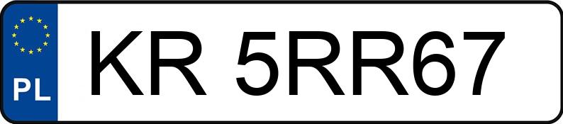 Numer rejestracyjny KR 5RR67 posiada BMW 530 - KR5RR67
