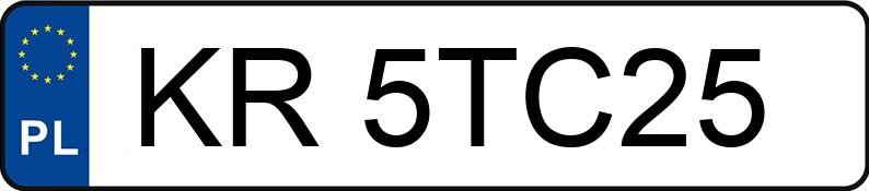 Numer rejestracyjny KR 5TC25 posiada SUZUKI VITARA - KR5TC25 Numer rejestracyjny KR 5TC25 posiada SUZUKI VITARA - KR5TC25