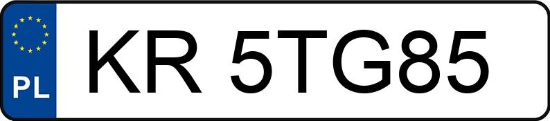 Numer rejestracyjny KR 5TG85 posiada VOLVO S80 - KR5TG85